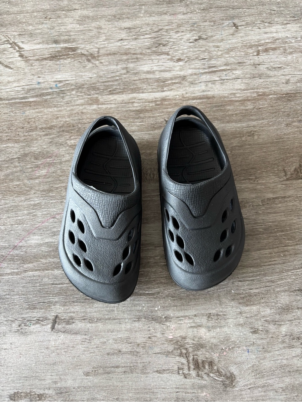 Wonder Nation Clog Sandals Black Slip On Comfort Toddler 6 Outdoor Casual USA